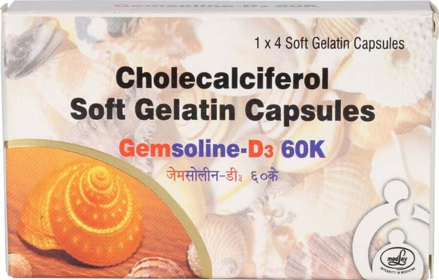 GEMSOLINE D3 60K CAP