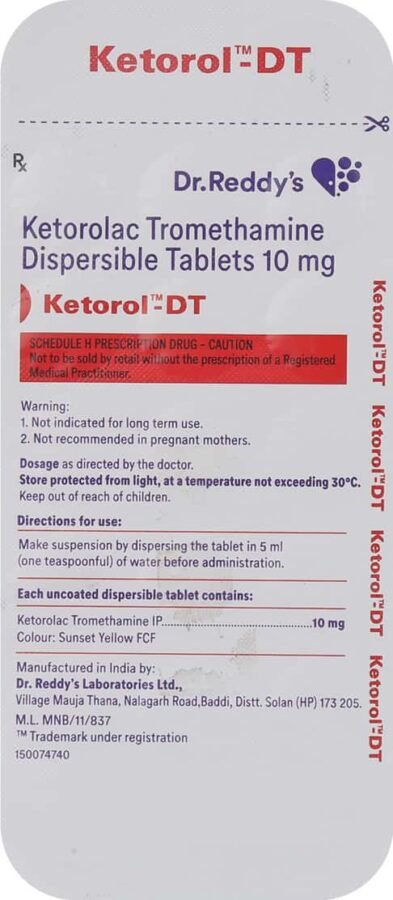 KETOLOCIL DT 15TABLETS