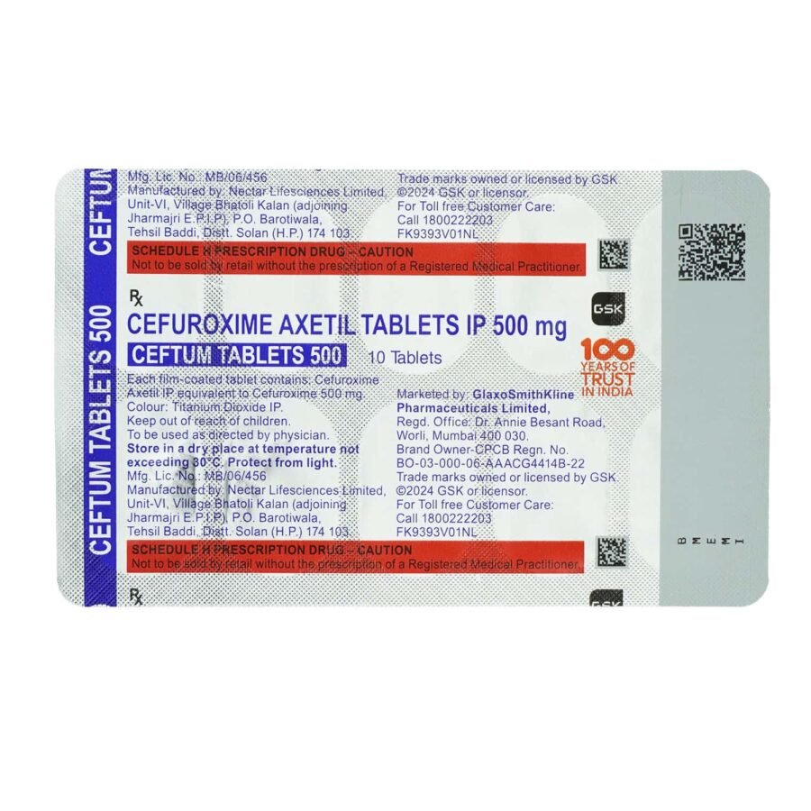 SENTUM CV 500 TAB