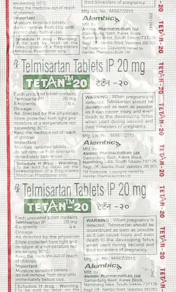 TELTAN 20 TAB