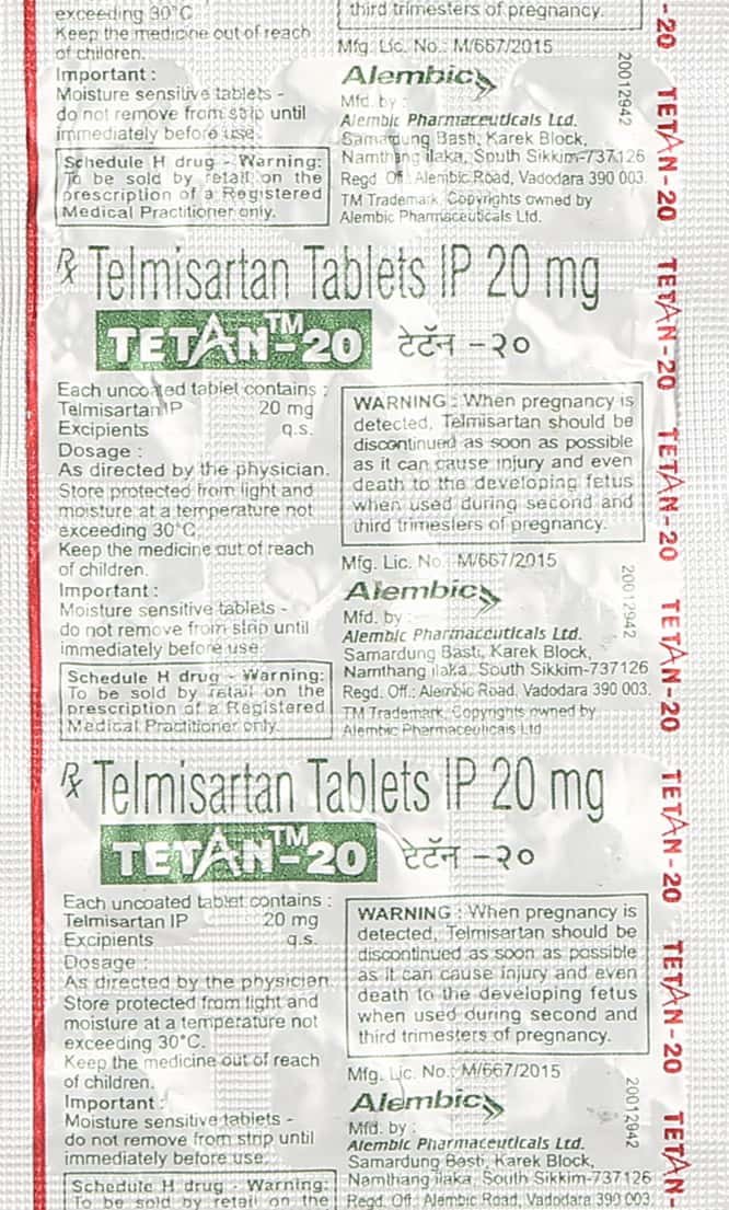 TELTAN 20 TAB